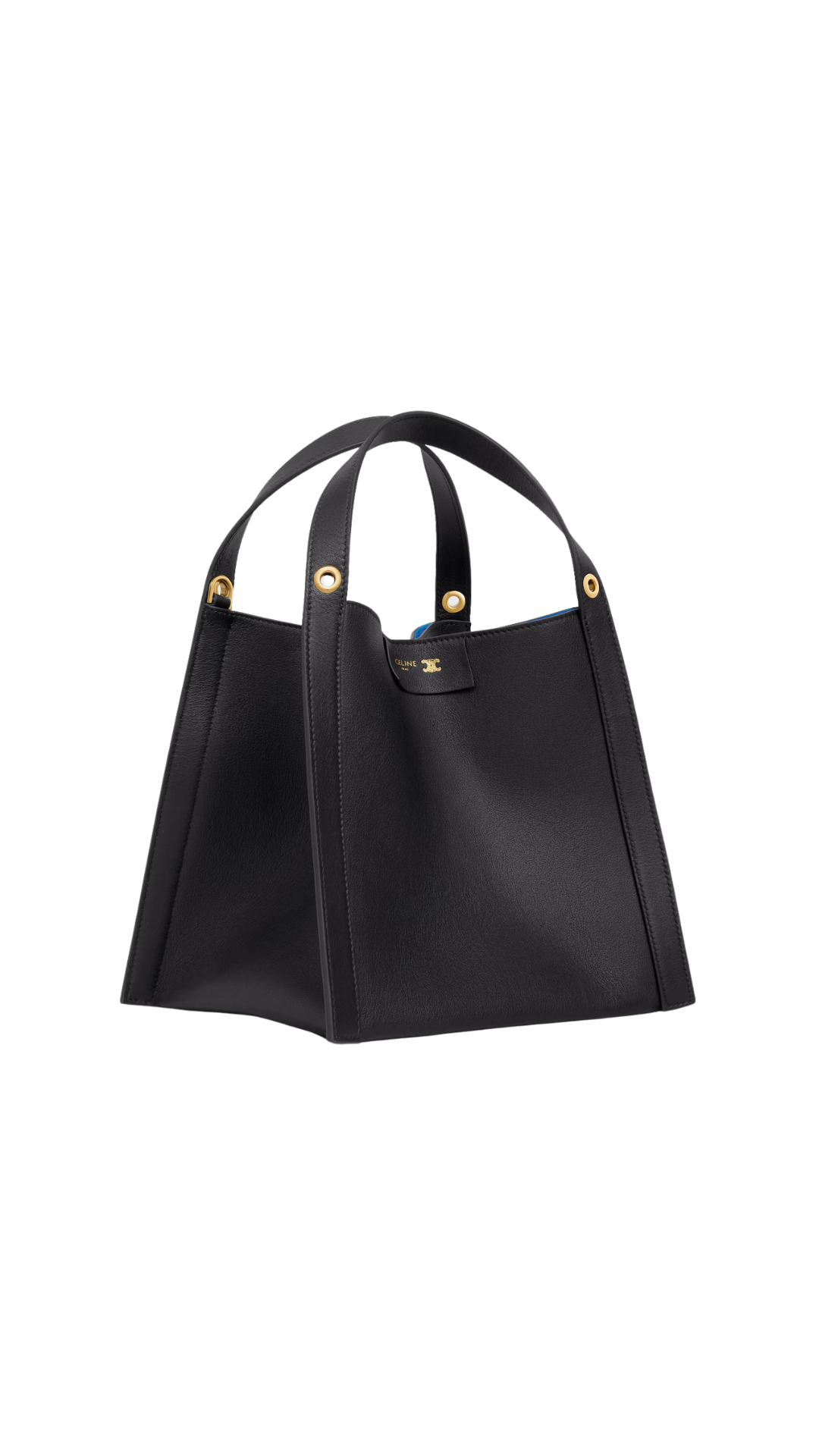 Small Cube Bag In Gray Supple Calfskin