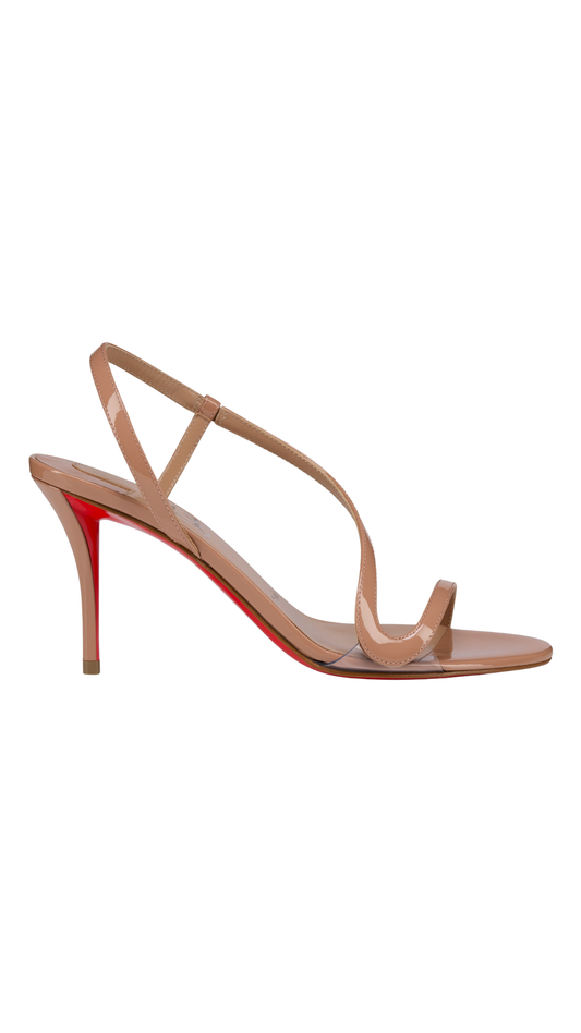 Rosa Z 80 mm Sandals - Patent Calf Leather - Blush