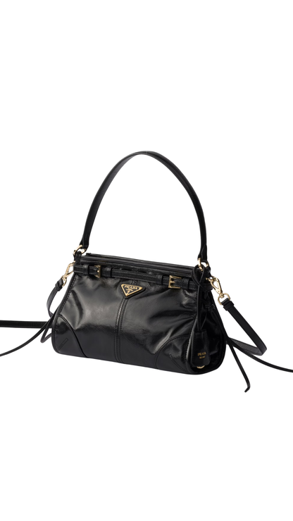 Bonnie Small Leather Handbag in Black