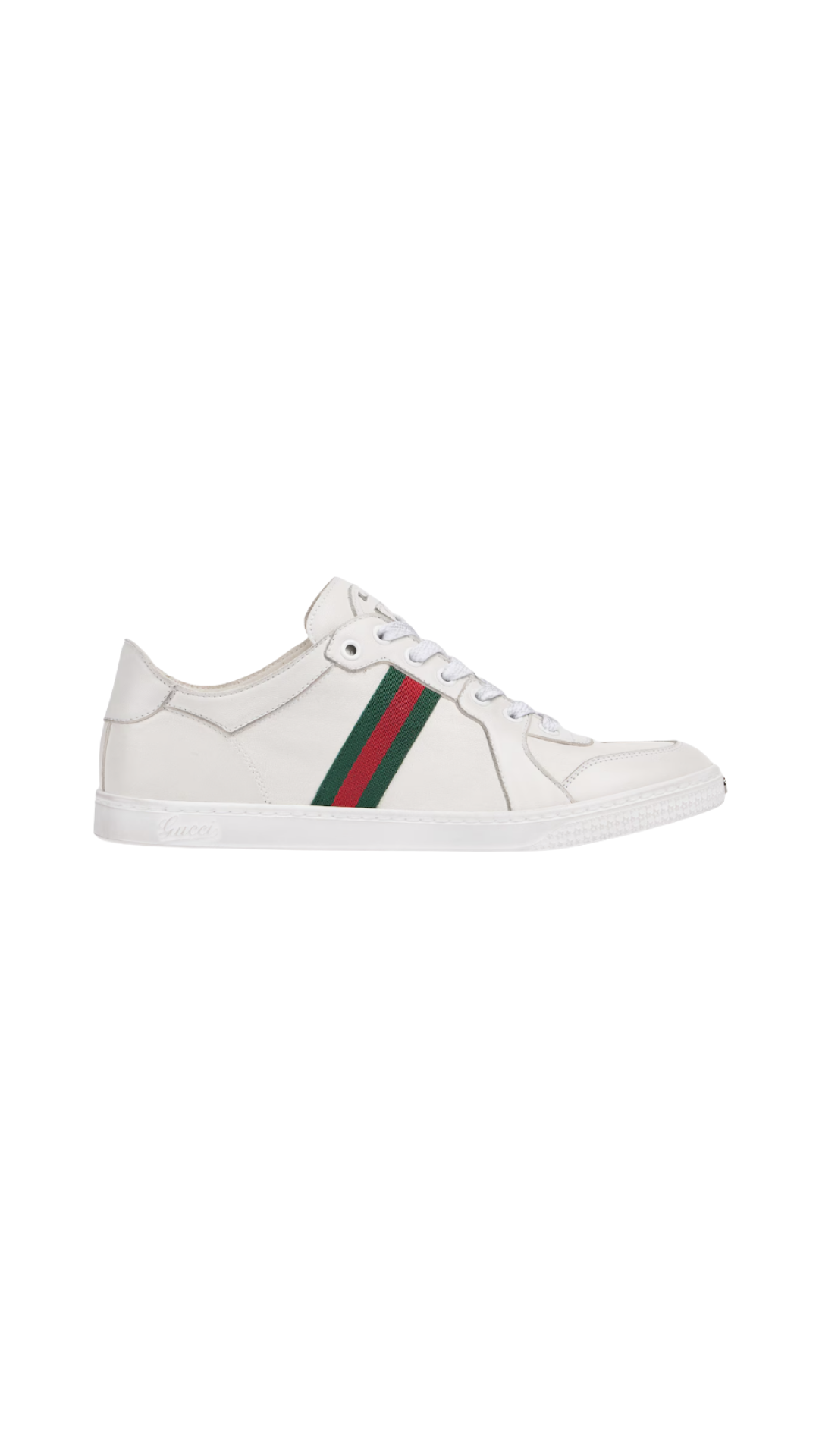Women's Stretch Low-Top Sneaker in White Leather