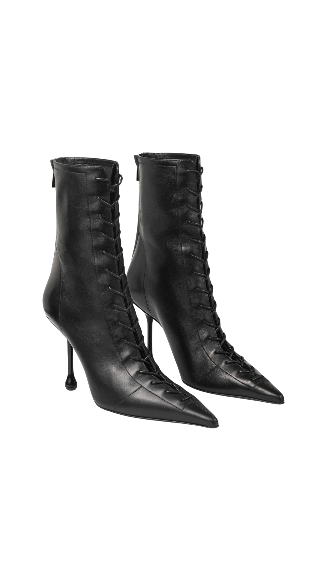 Scarlett Ankle Boot 95 in Black Nappa Leather Boots