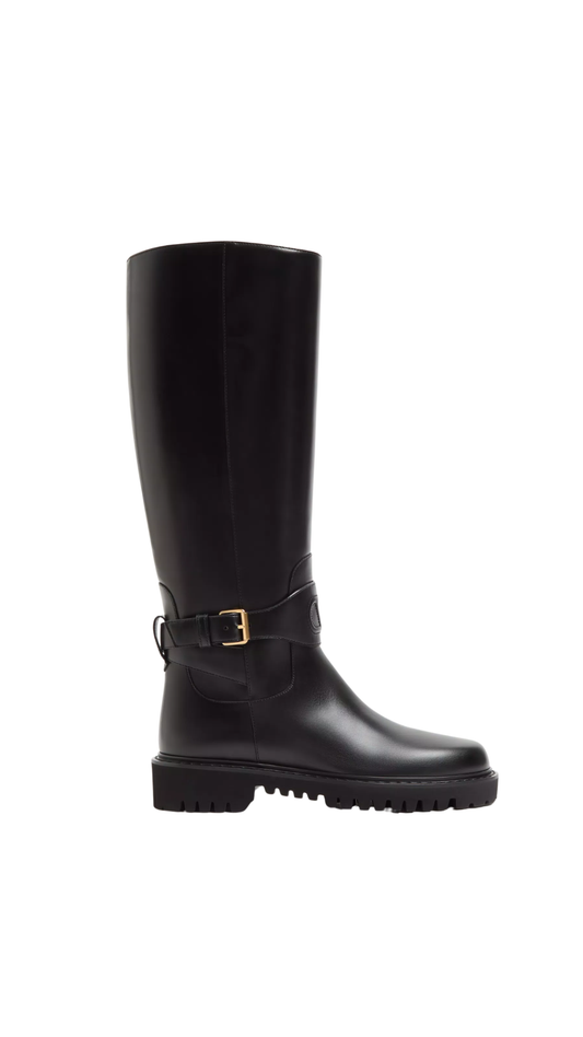 VLogo Signature Calfskin Boot 40Mm in Black