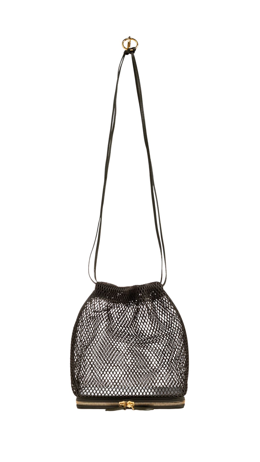 Le Pochon Bag in Green Fishnet