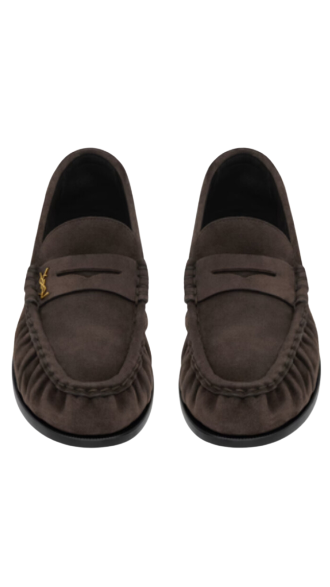 Le Loafer Penny Slippers in Suede Brown