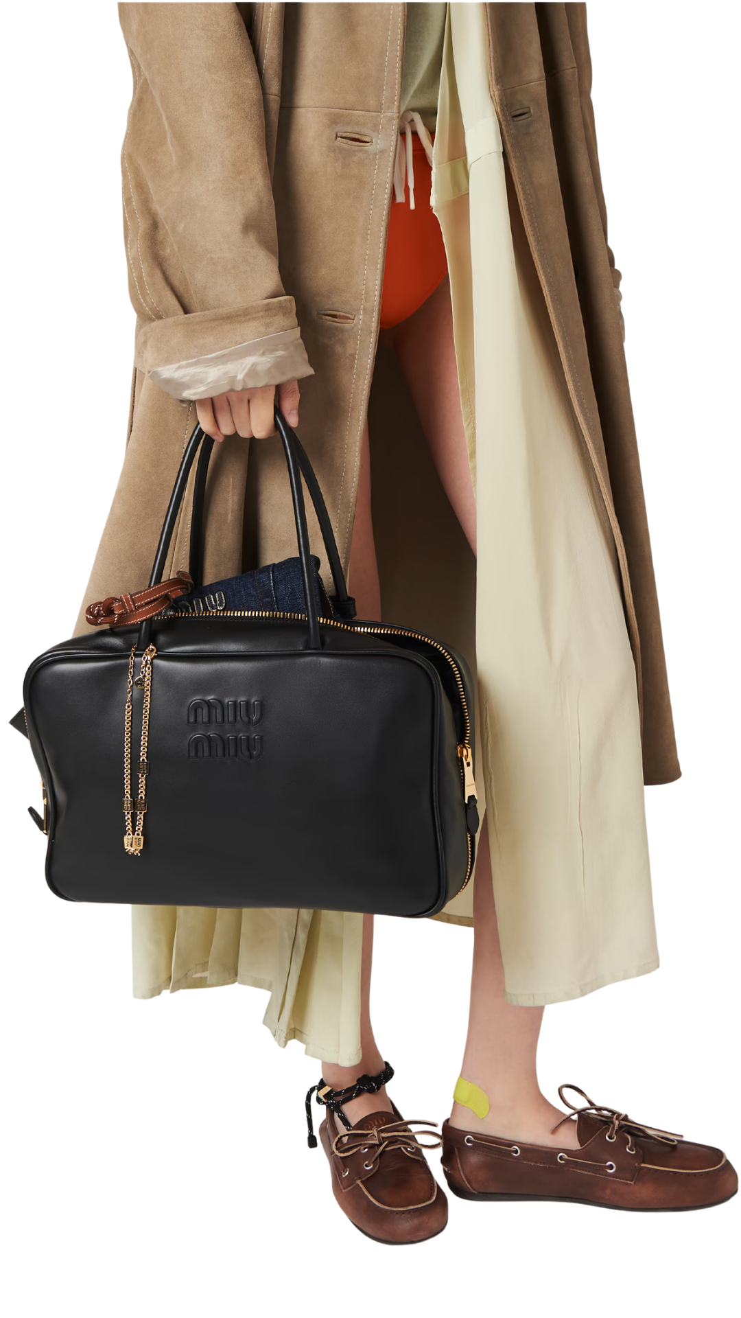 Beau Leather Bag in Black