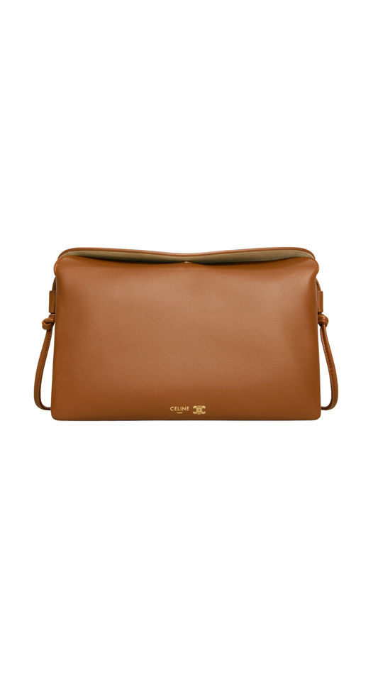 Trio Flap In Soft Tan Smooth Lambskin