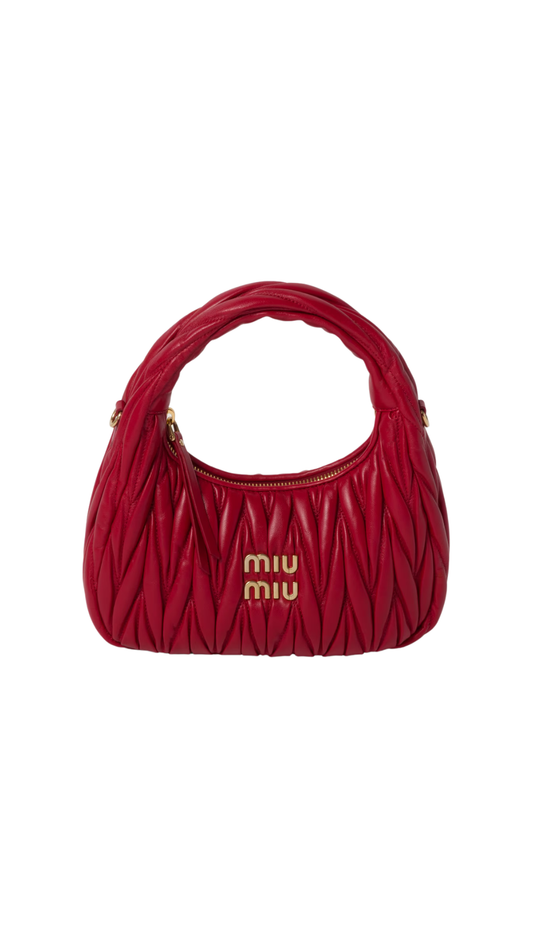 Wander Matelassé Nappa Leather Hobo Bag