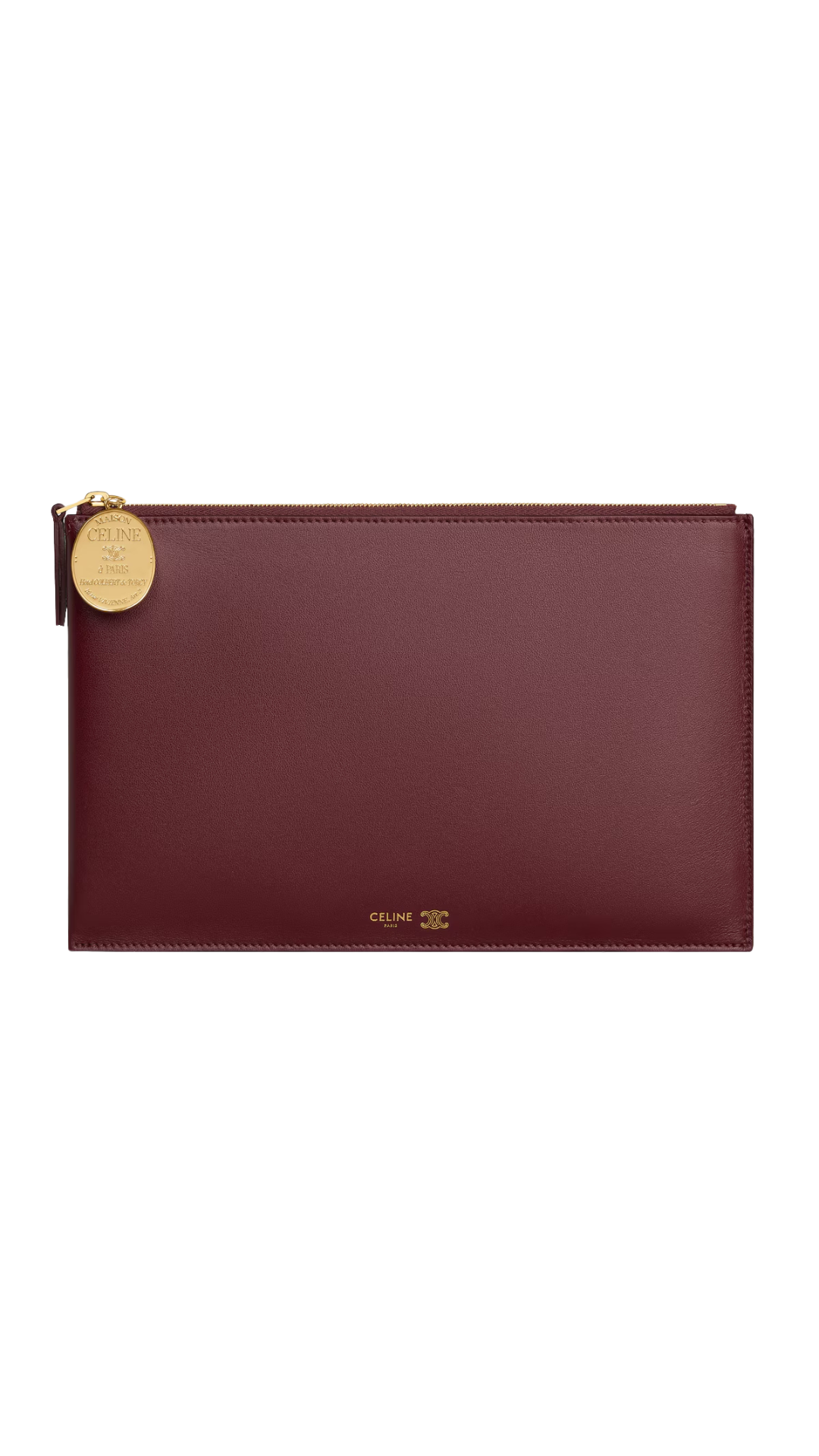 Duo Pouch in Syrah / Black Lambskin