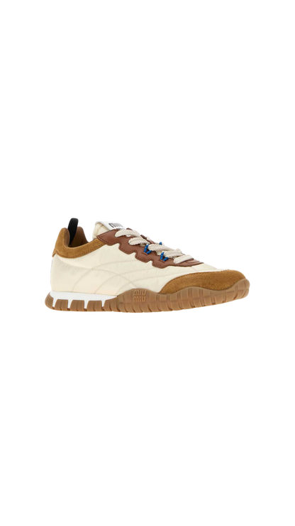 Tyre Technical Fabric And Suede Sneakers