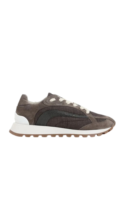 Suede Sneakers in Brown