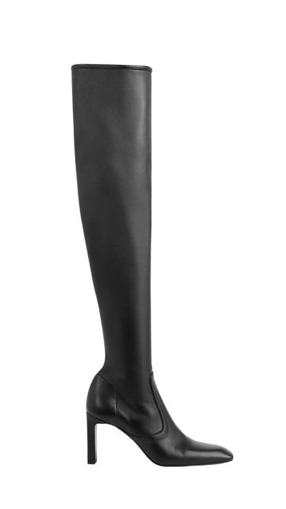 Nappa Over-The-Knee Boots in Black