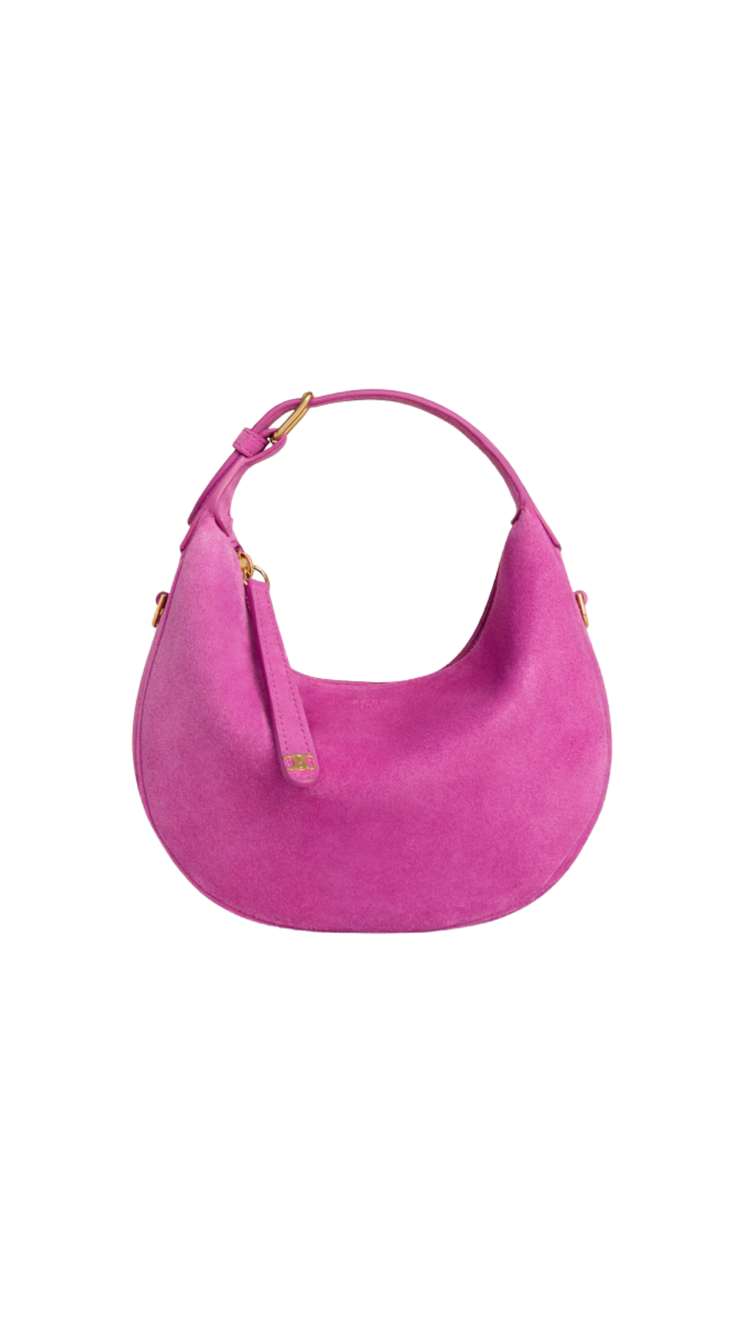 Teen Celine Lulu in Magenta Suede Calfskin