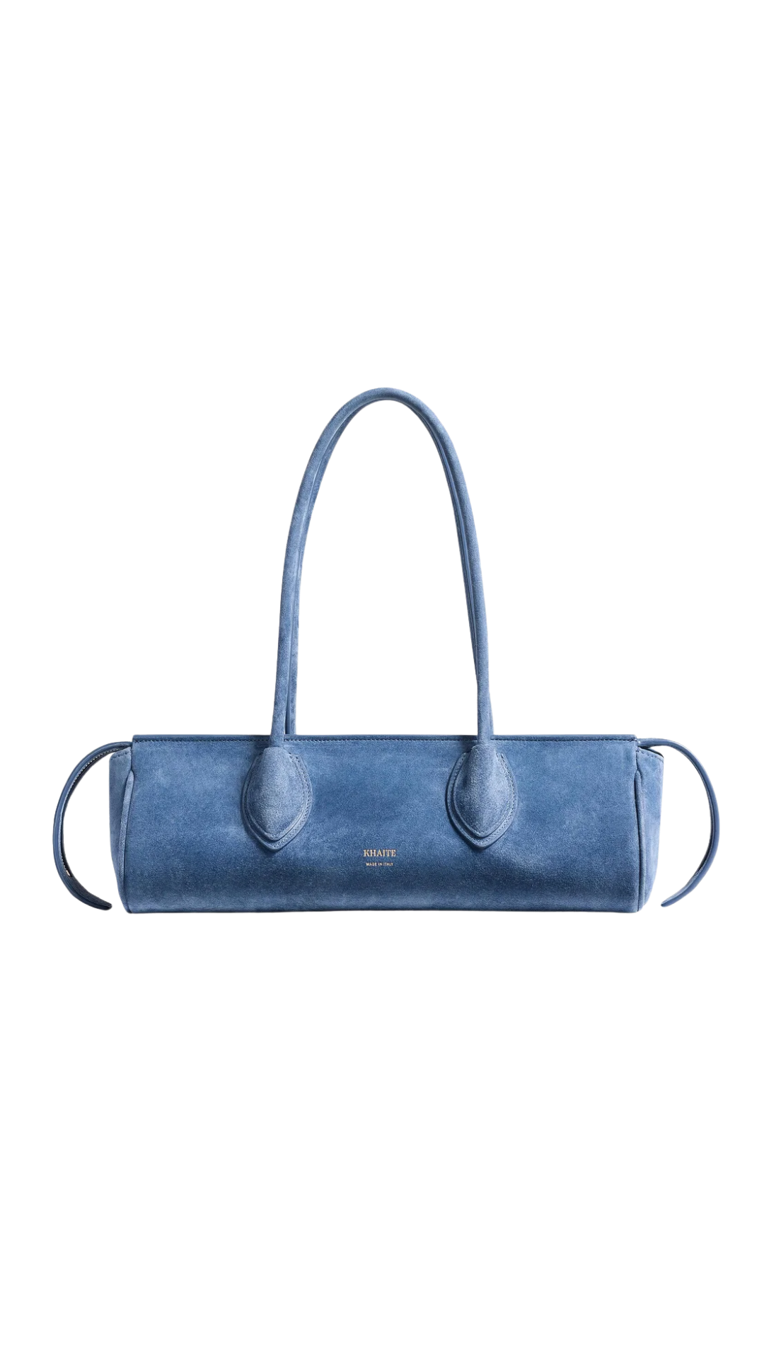 Donna Shoulder Bag in Cloud Iris Suede