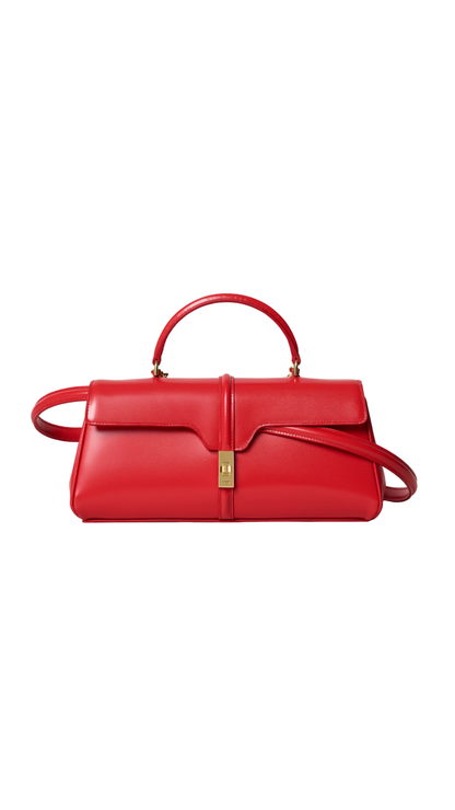 Le 16 Side-to-Side in Ultra Red Satinated Calfskin