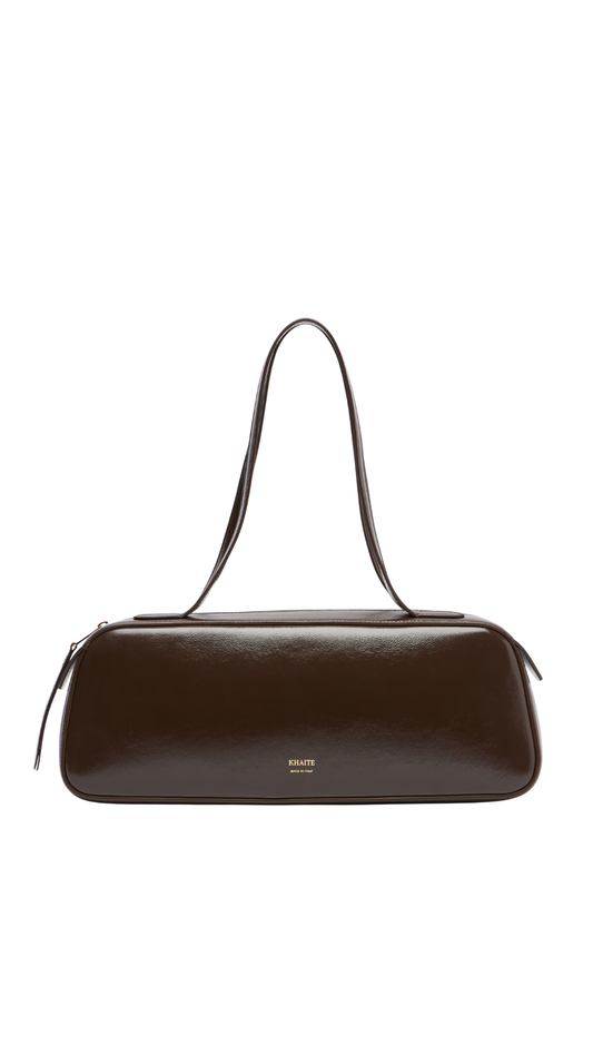 Simona Shoulder Bag in Brown Leather