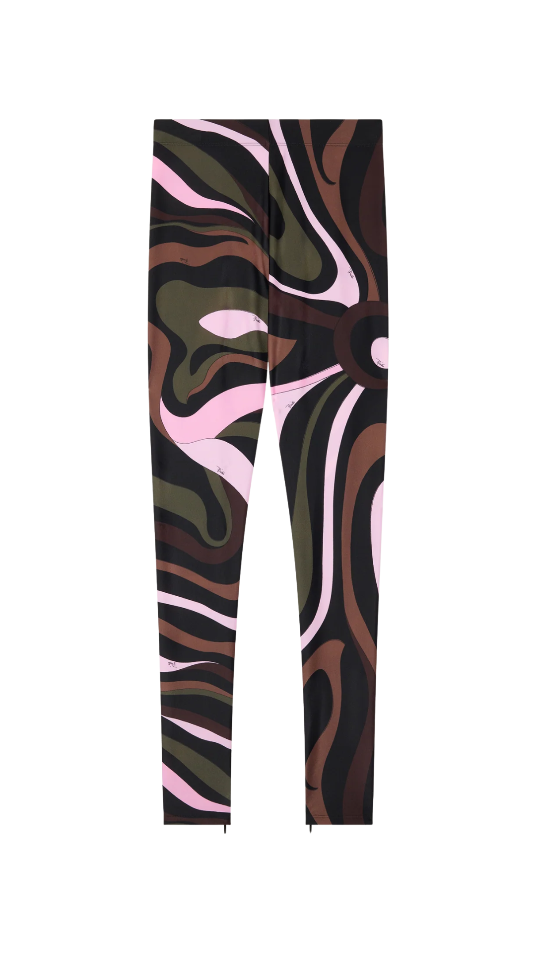 Marmo Print Leggings in Khaki and Pink