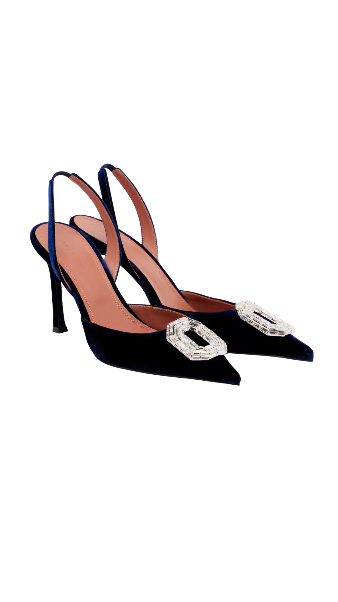 Camelia Crystal-Embellished Slingback Pumps in Blue