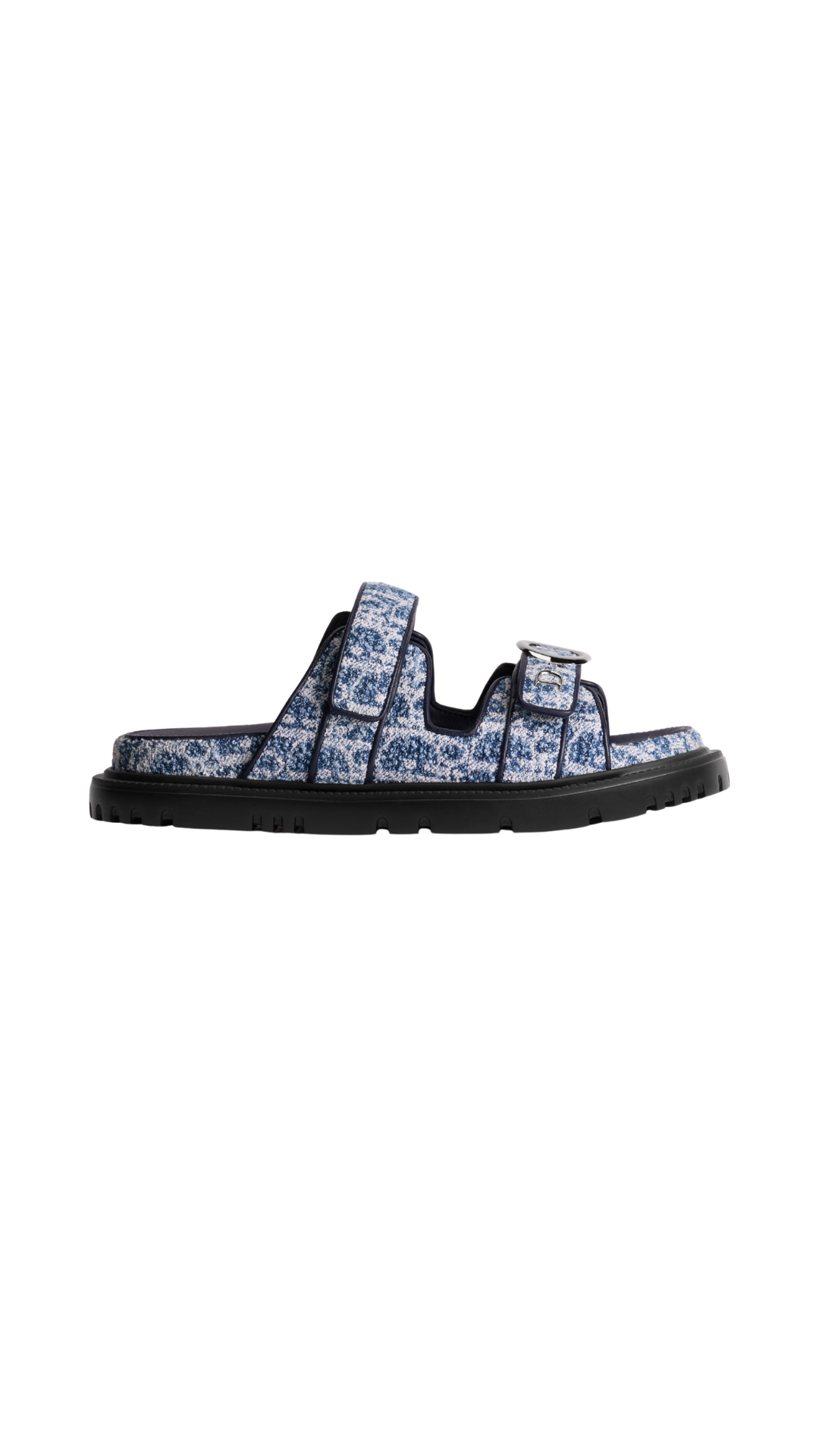 Dioriviera MyDior Slide in Blue Spongy Dior Oblique Denim