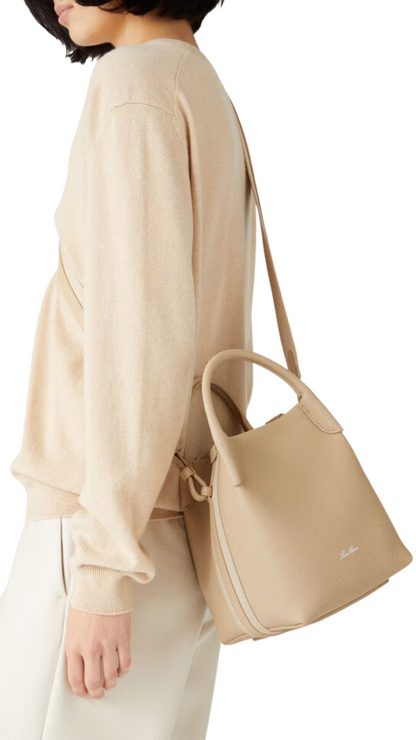 Bolso pequeño Bale en masilla claro/plata envejecida