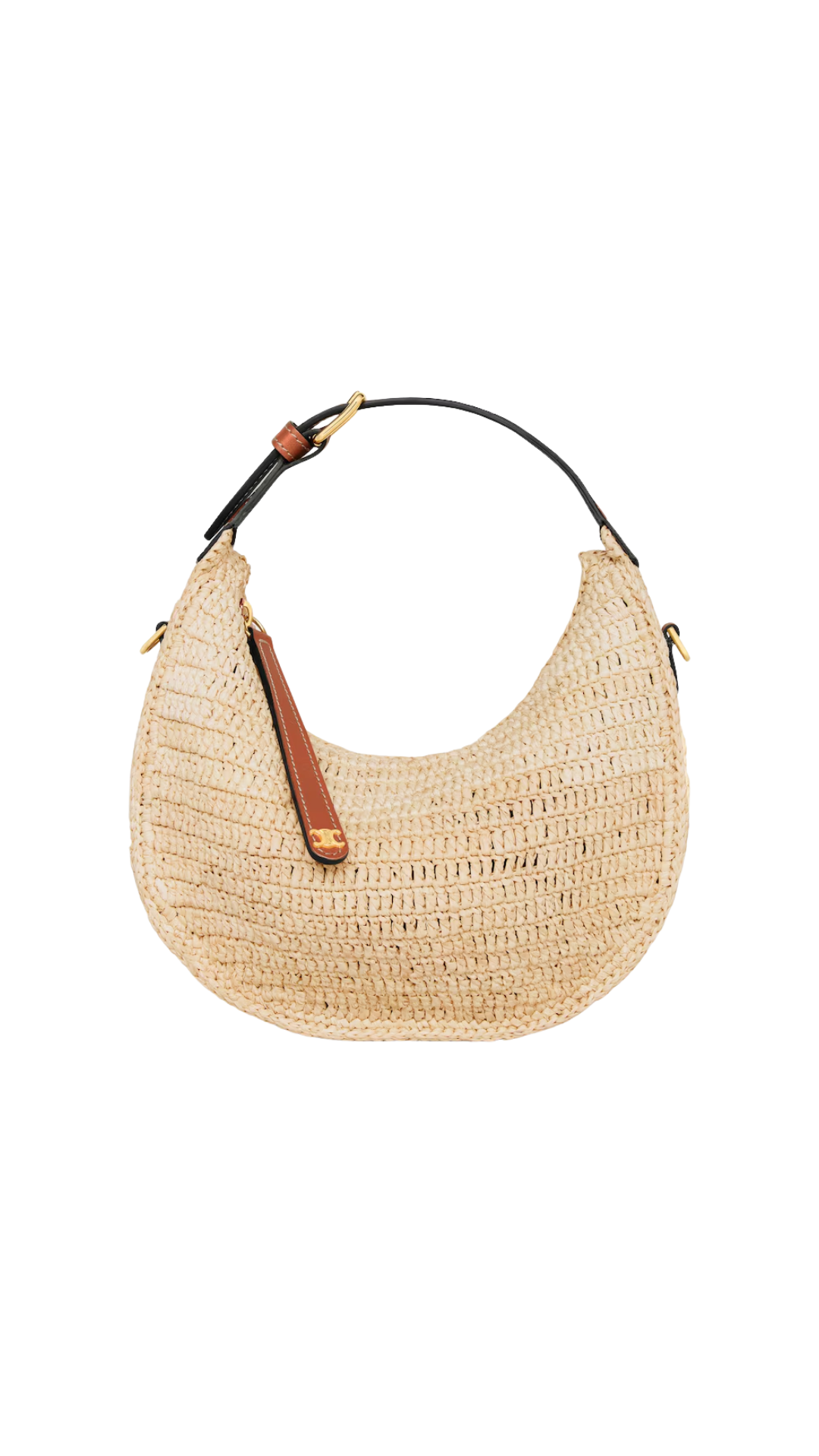 Teen Celine Lulu in Raffia and Natural Calfskin