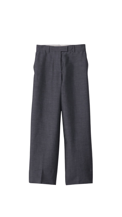 Kid Mohair Pants in Anthracite Gray