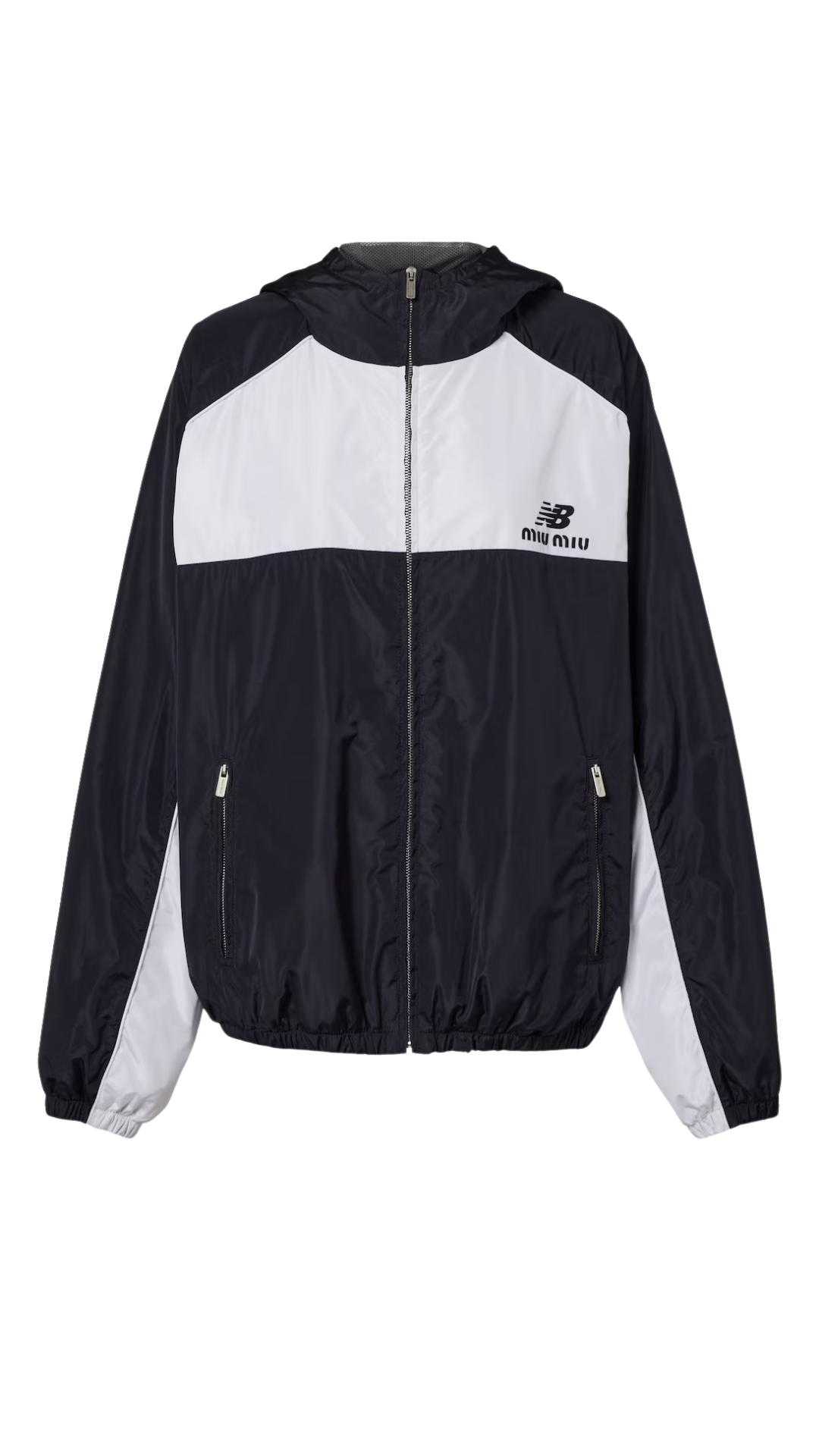 Miu Miu x New Balance Poplin Track Jacket in Blue