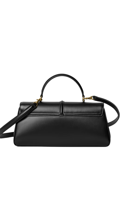 Le 16 Side-To-Side in Black Calfskin