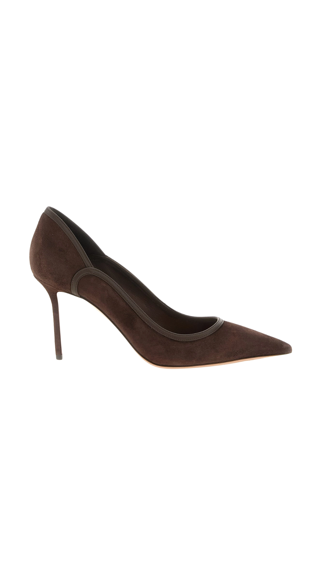 Plush Pumps in Brown Suede