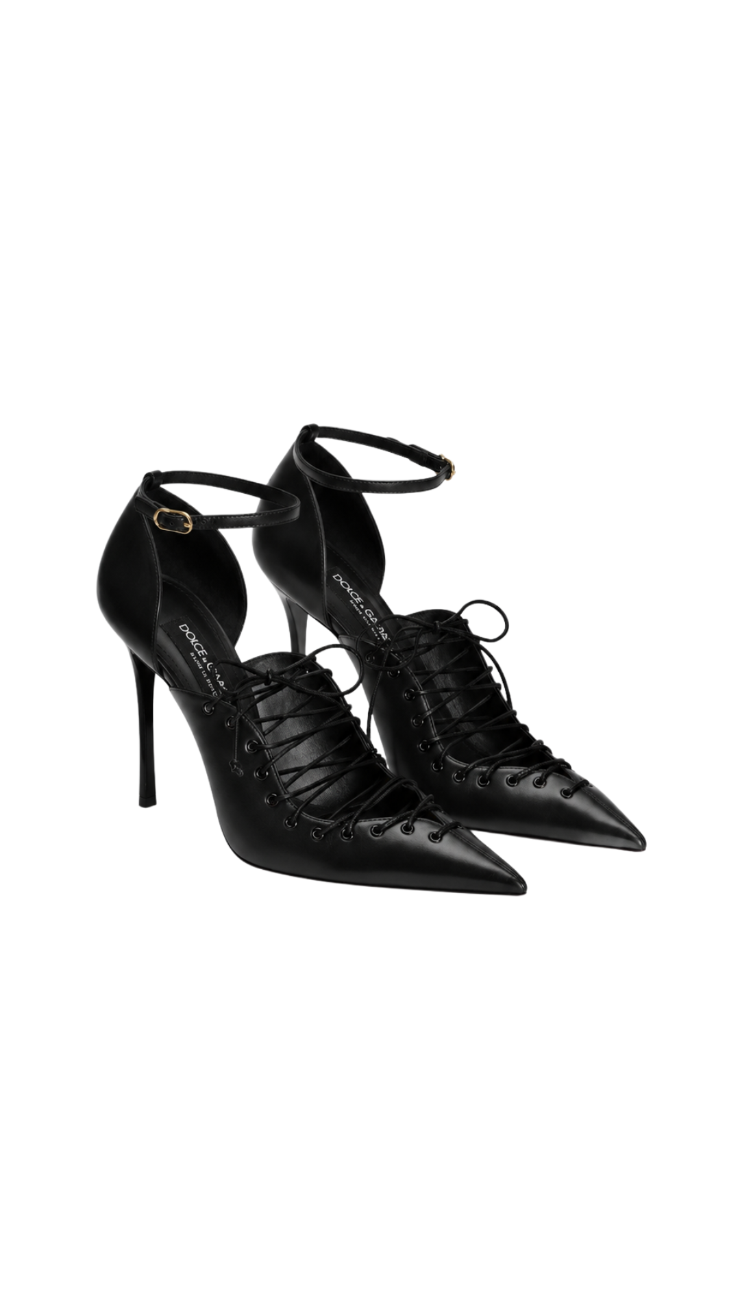 Calfskin Pumps in Black Leather Outsole
