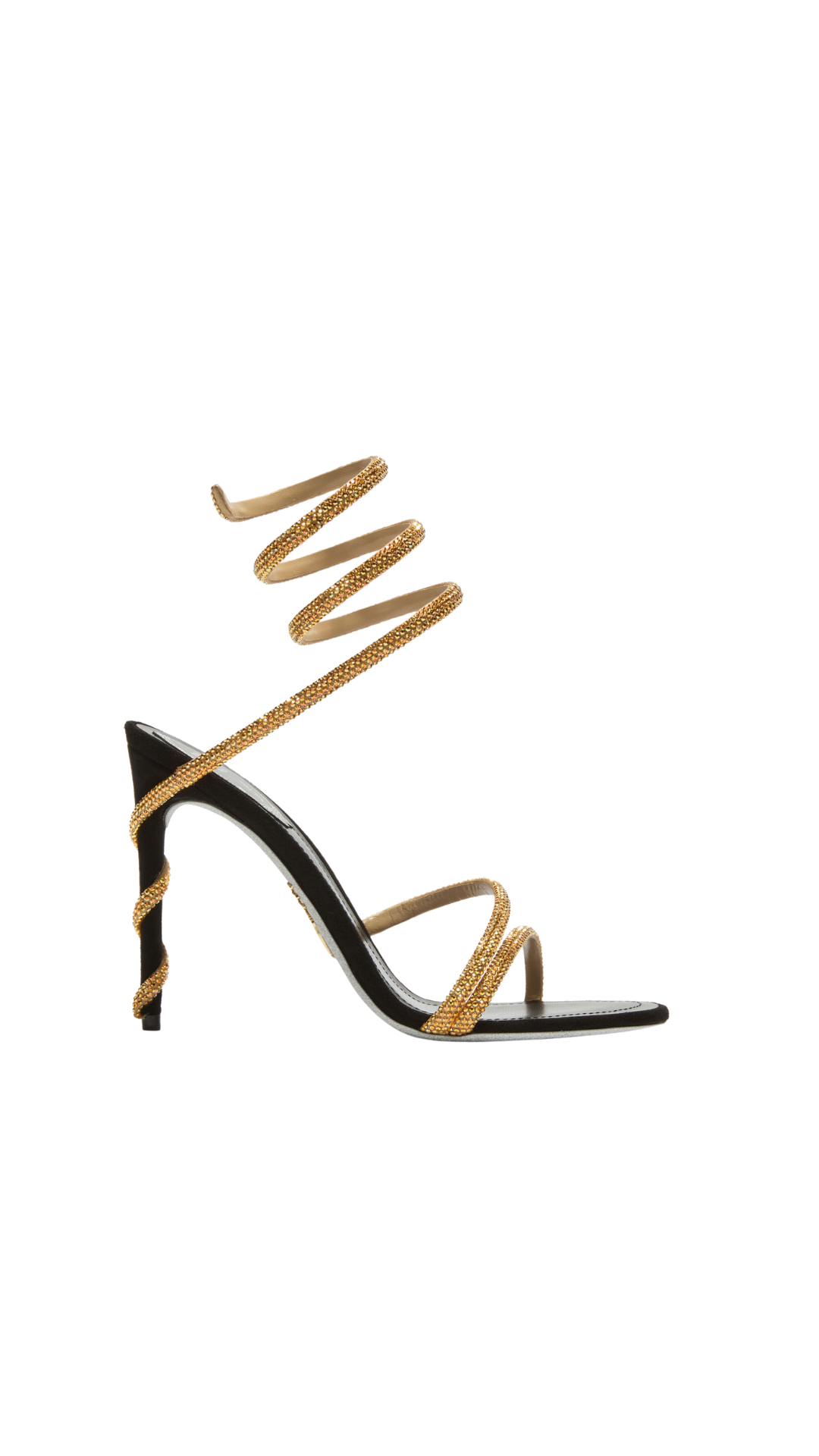 Margot Black and Gold Sandal 105 in  Black