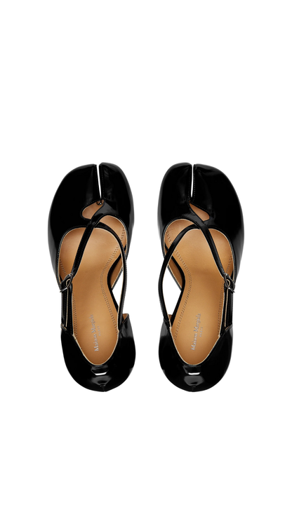 Sandalias de tacón Tabi en negro