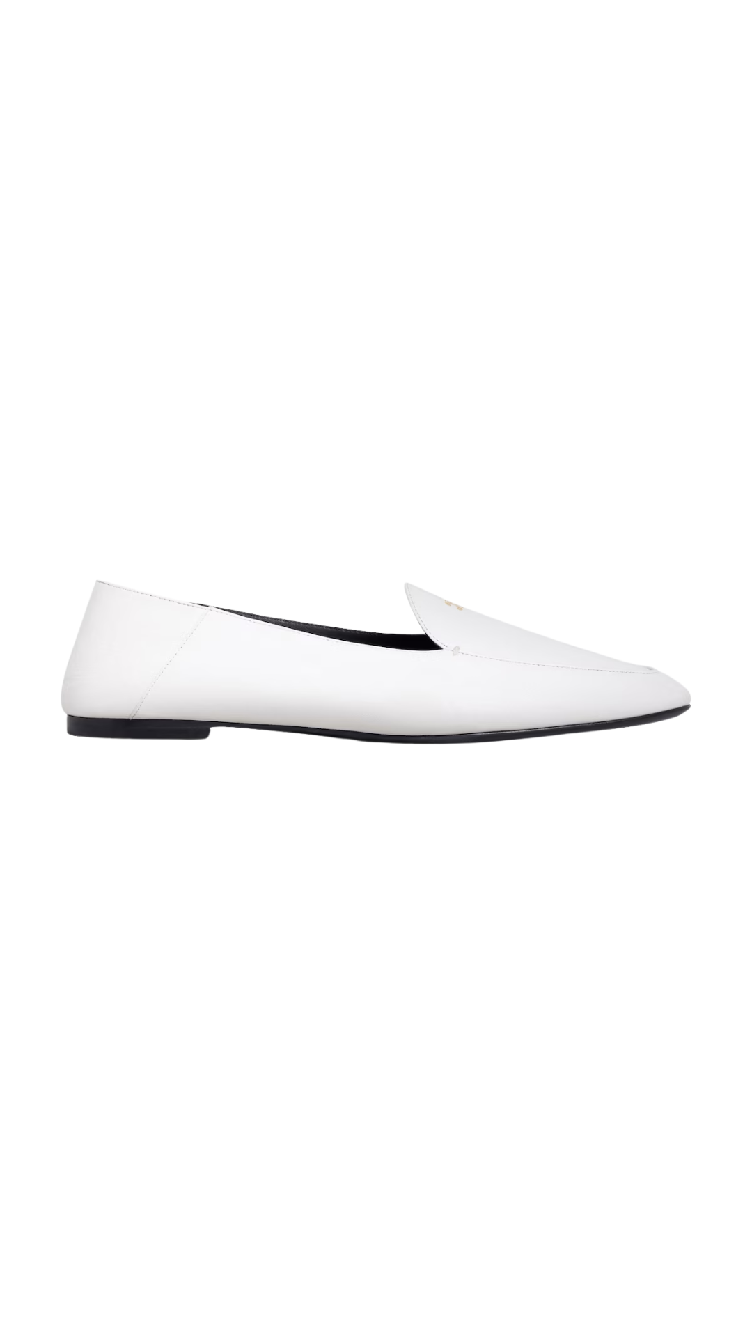 Aura Loafer in White Goatskin