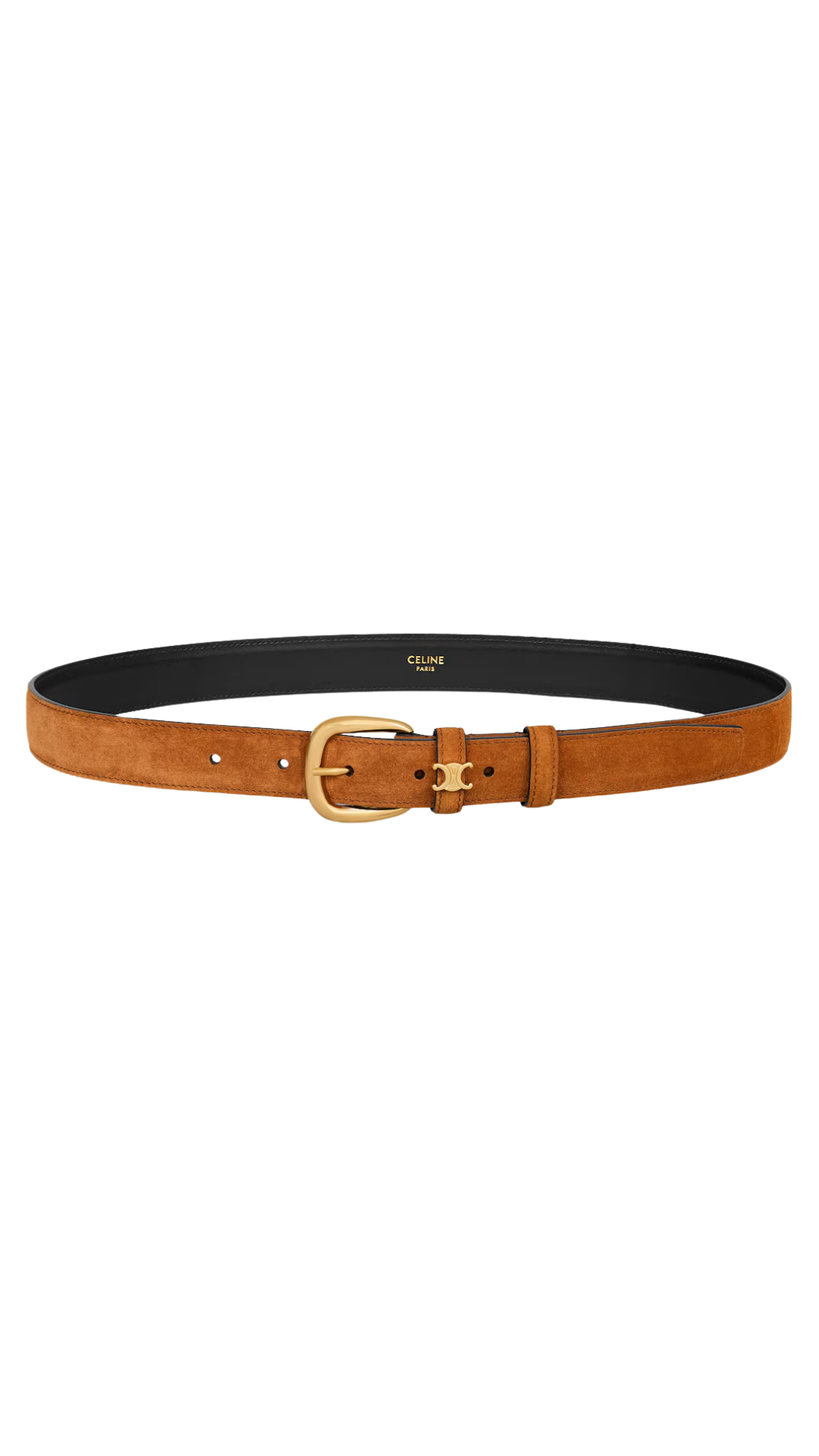 Vivienne Belt 25mm in Fauve Suede Calfskin