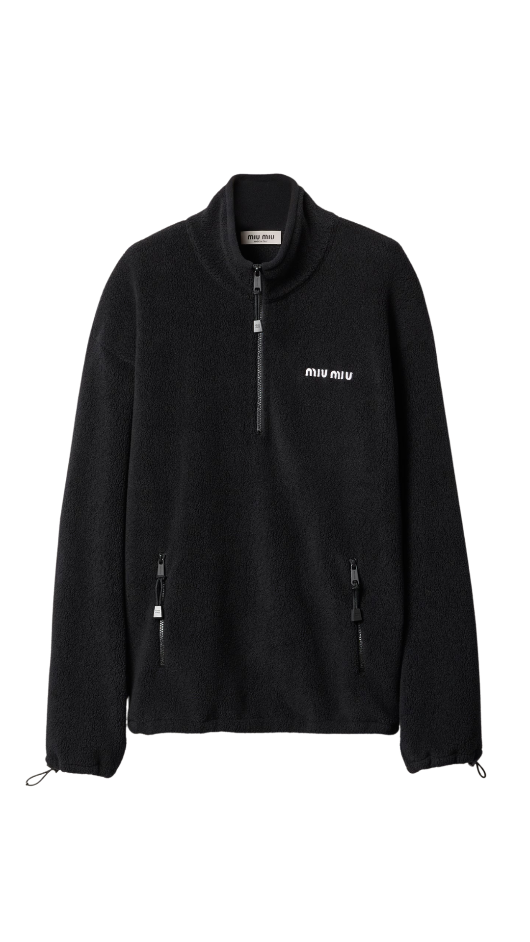 Fleece Sweatshirt in Black