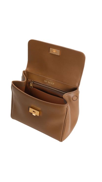 Small My Sicily Handbag in Brown