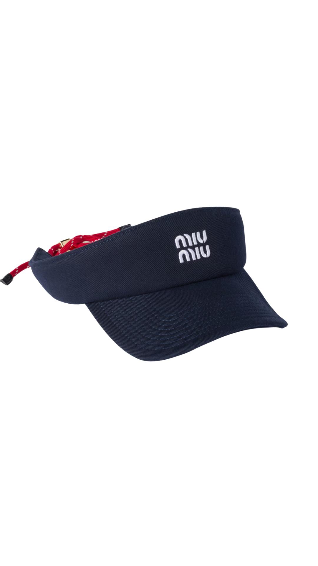 Denim Visor in Blue/Red