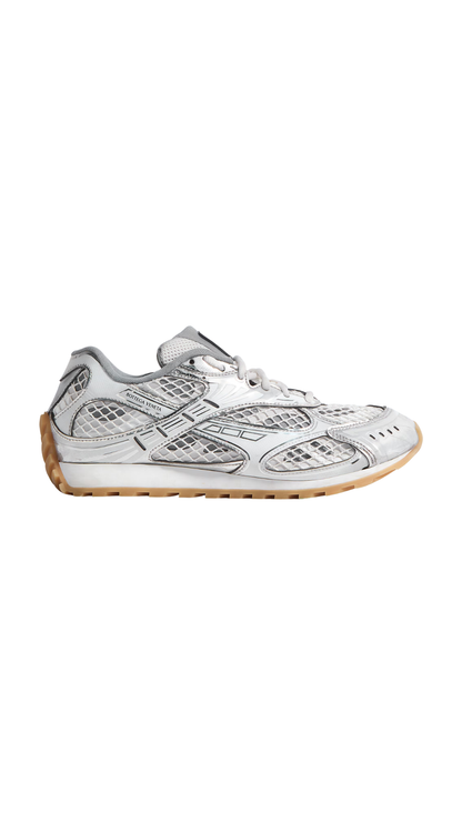 Orbit Sneaker in Silver / White / Optic White Rubber