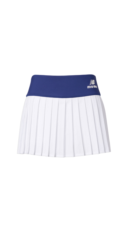 MIu Miu x New Balance Pleated Jersey Miniskirt