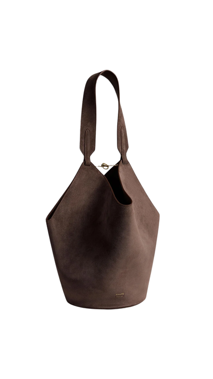 Small Lotus Tote in Cedar Suede
