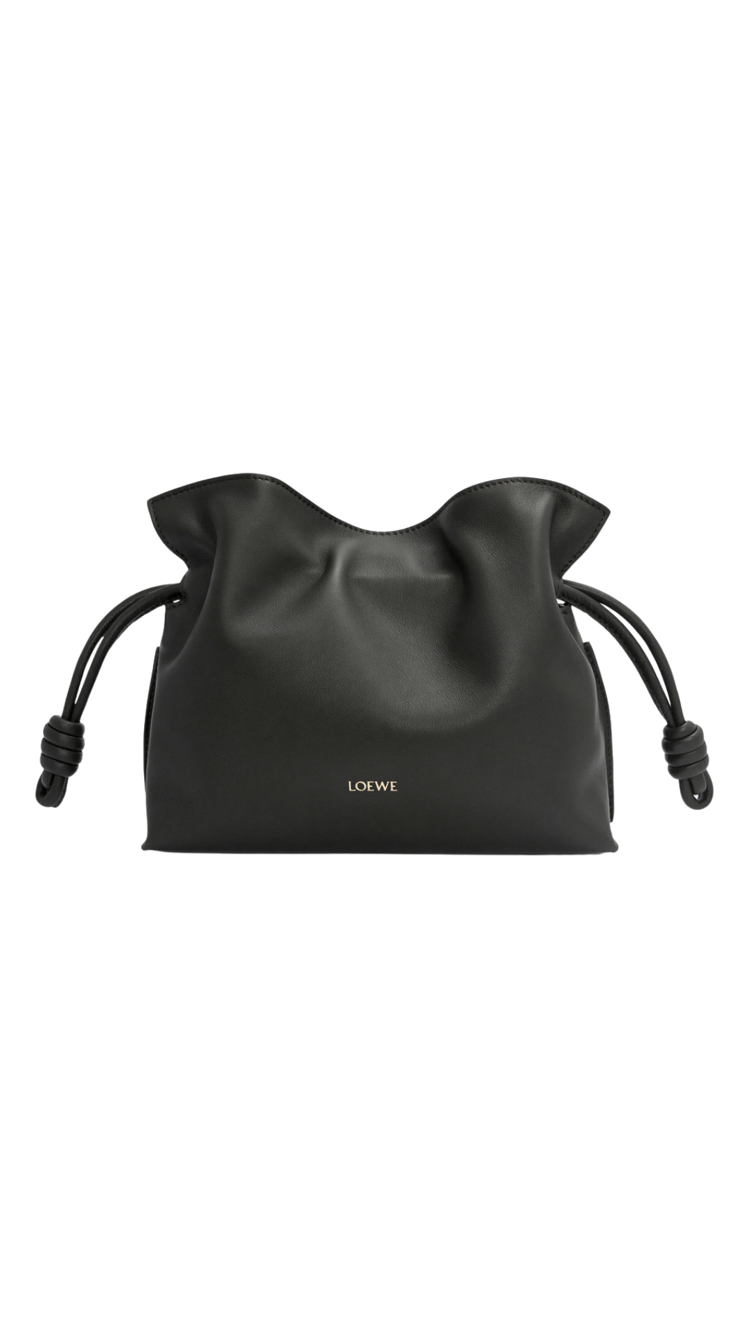 Mini Flamenco Clutch in Black Nappa Calfskin