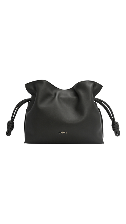Mini Flamenco Clutch in Black Nappa Calfskin