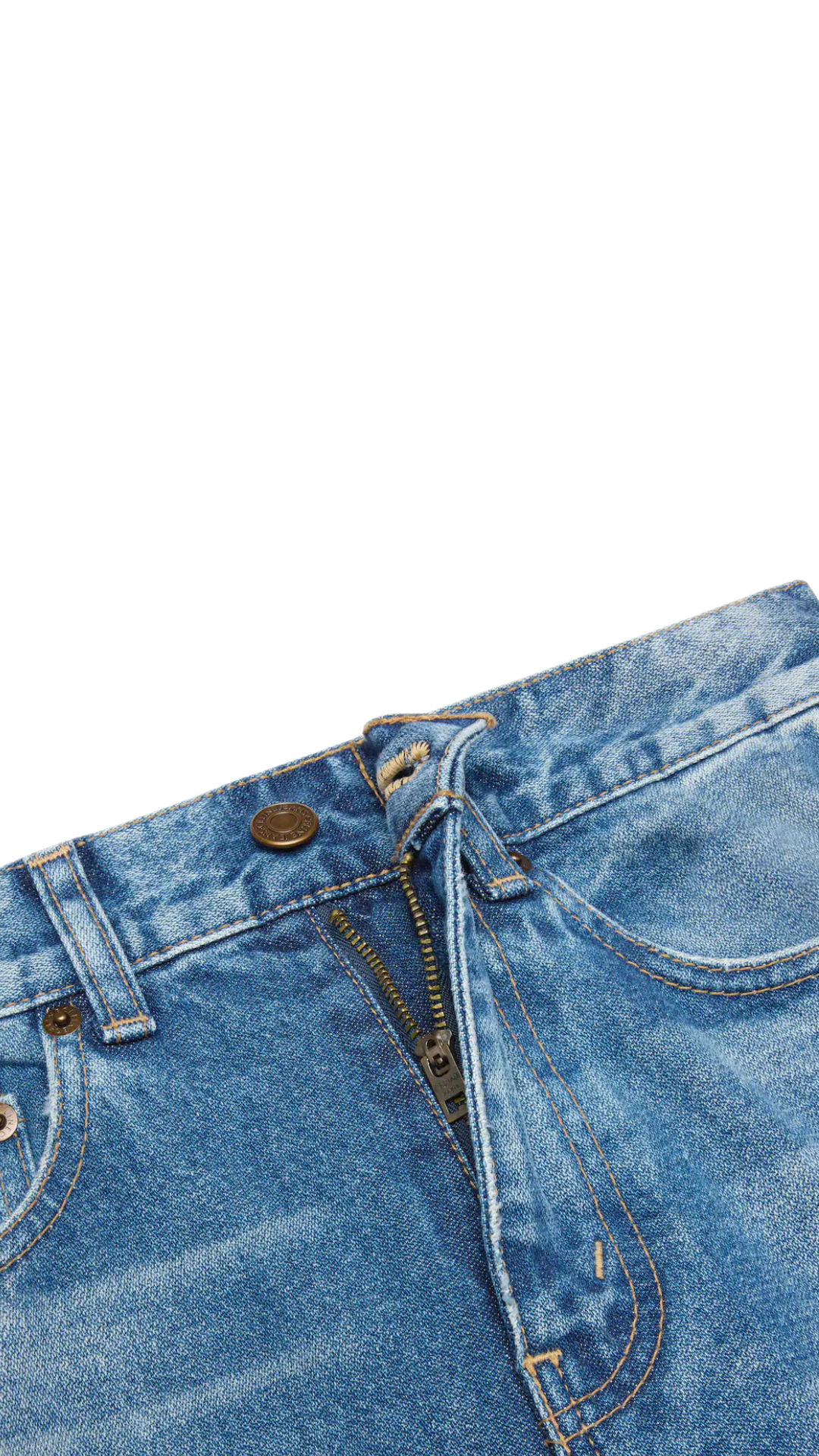 Flare Jeans 003 in Honey Blue Wash Cotton Twill