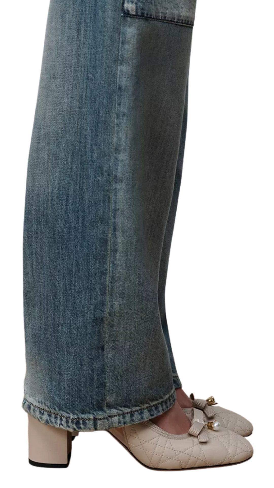 Ballet Slingback Pump in Trench Quilted Cannage Lambskin