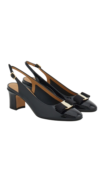 Vara Bow Slingback in Black