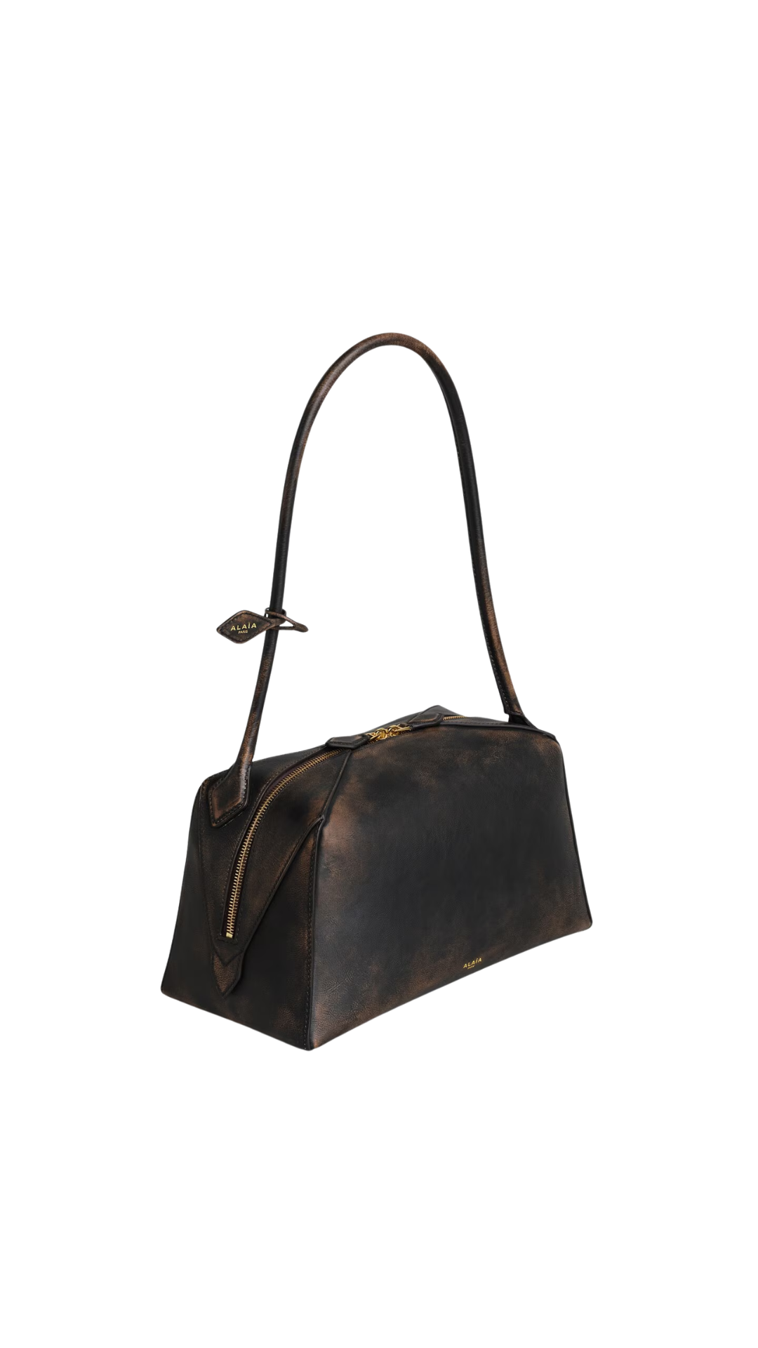 Bolso Le Bouledogue en Piel Envejecida
