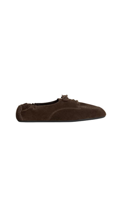 Adam Lace-Up Loafer in Dark Brown