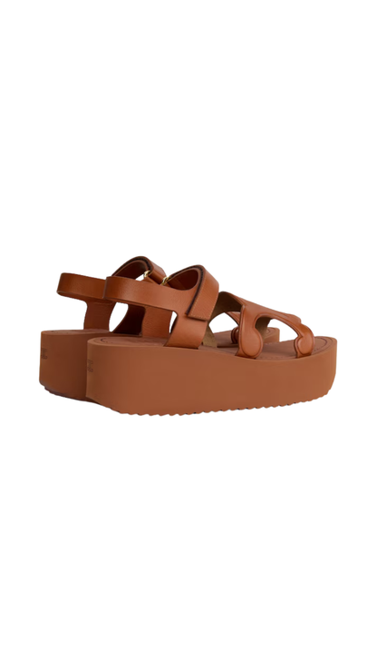 Sunny Sandal in Calfskin - Vegetal Tanning