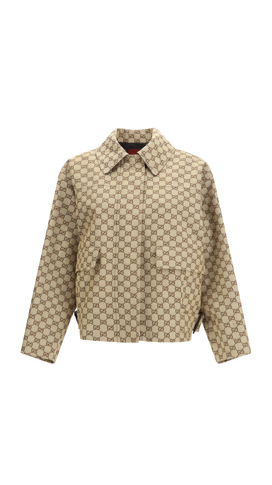 GG Canvas Bomber Jacket in Camel