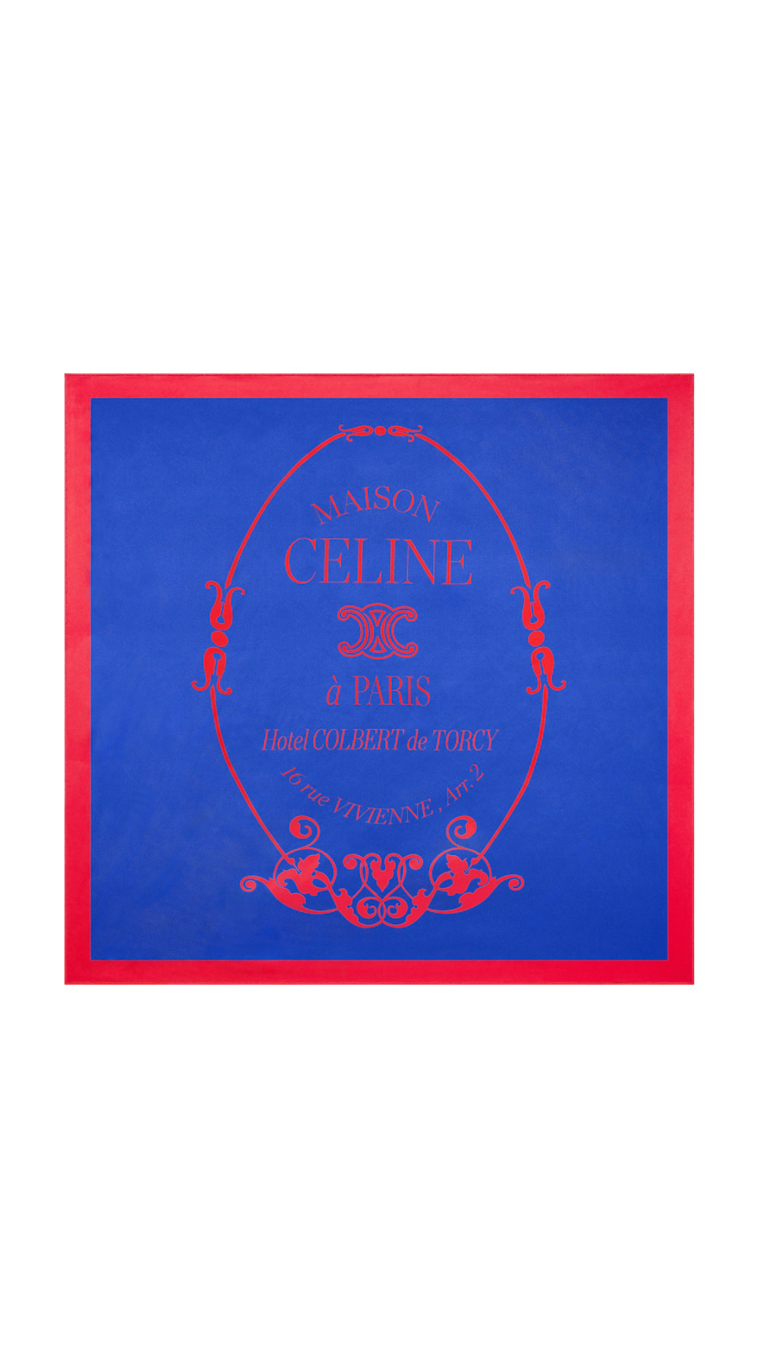 Maison Foulard, 90 in Red/Blue