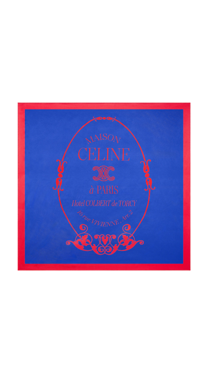 Maison Foulard, 90 in Red/Blue